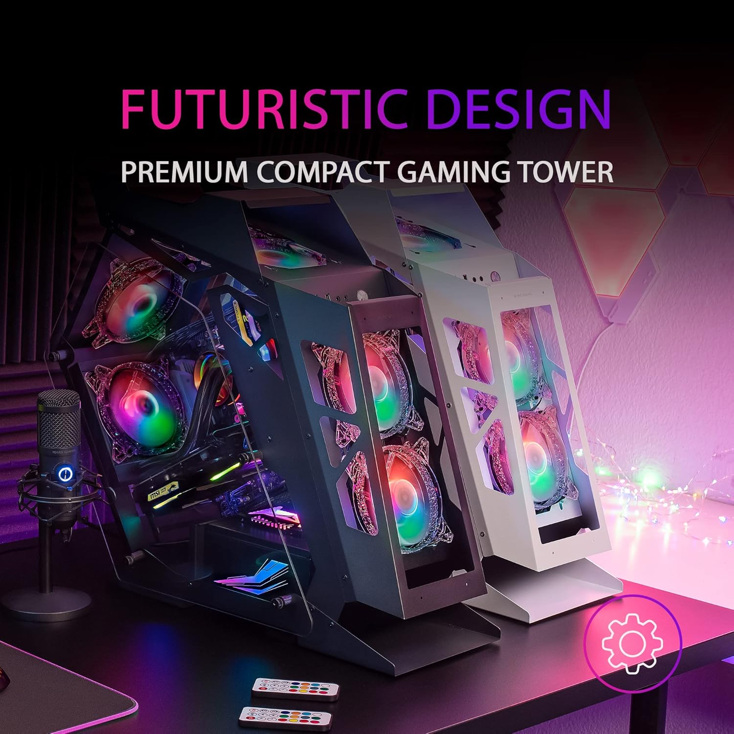 Mars Gaming MC61 Nero - Case PC Gaming Micro-ATX - immagine 2