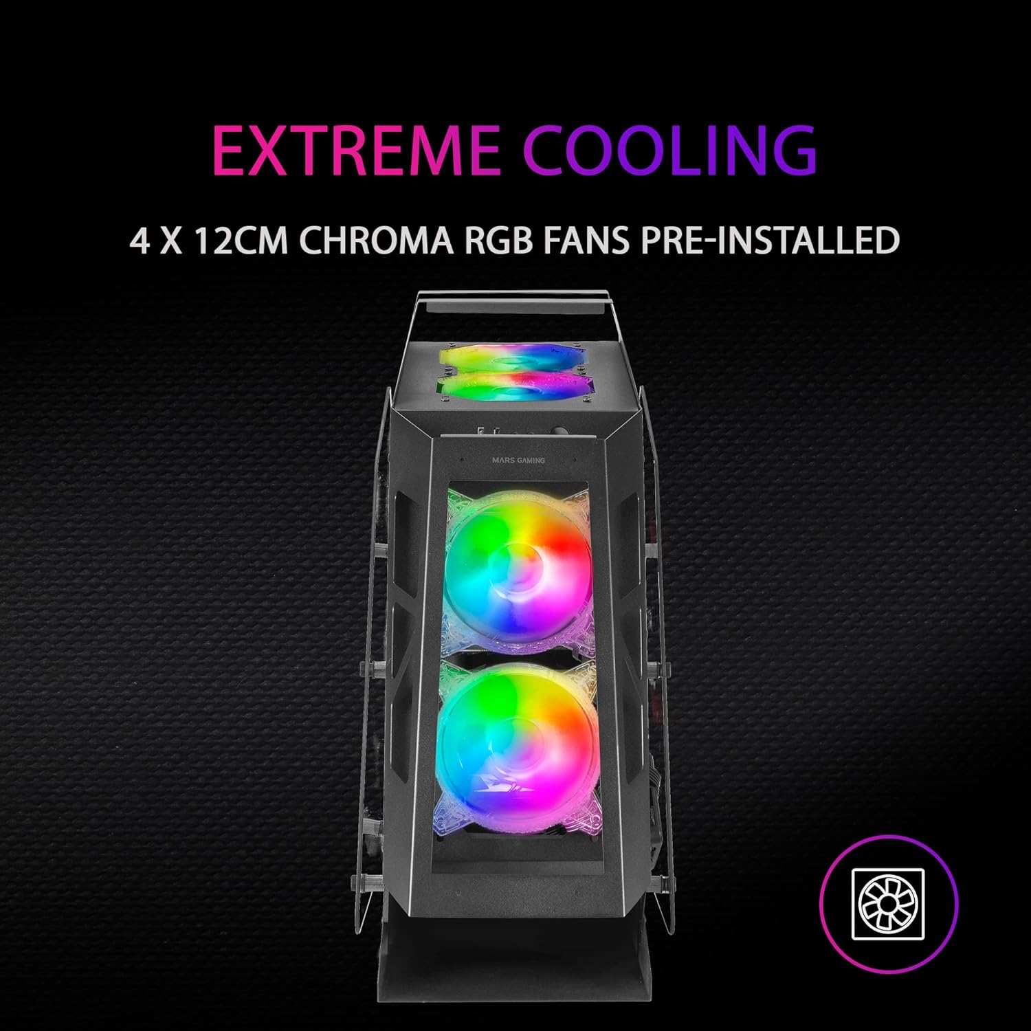 Mars Gaming MC61 Nero - Case PC Gaming Micro-ATX - immagine 3