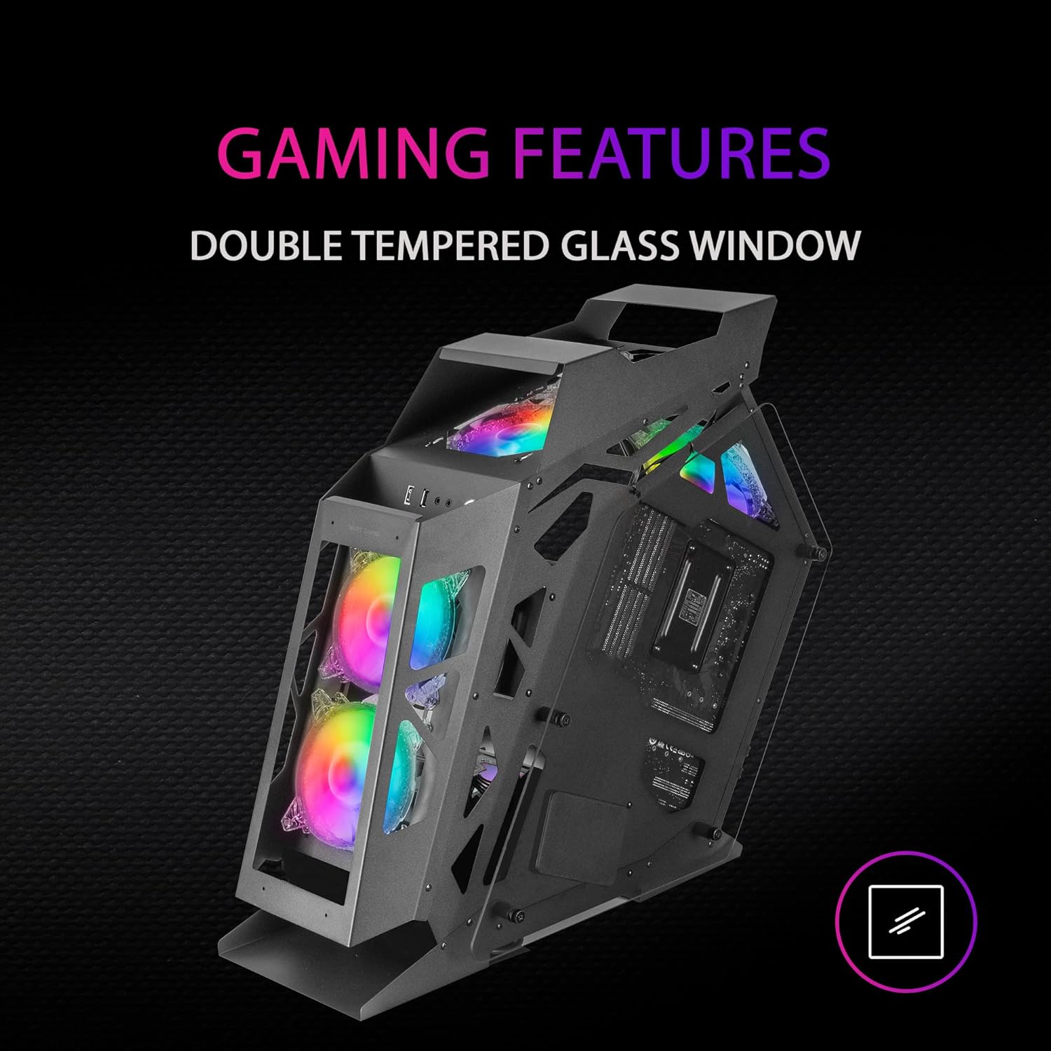 Mars Gaming MC61 Nero - Case PC Gaming Micro-ATX - immagine 5