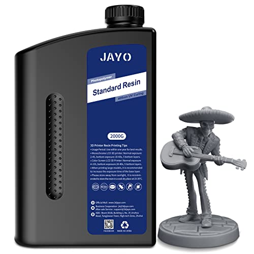 Jayo Resina 3D Standard UV 405nm 2KG, Grigio Scuro