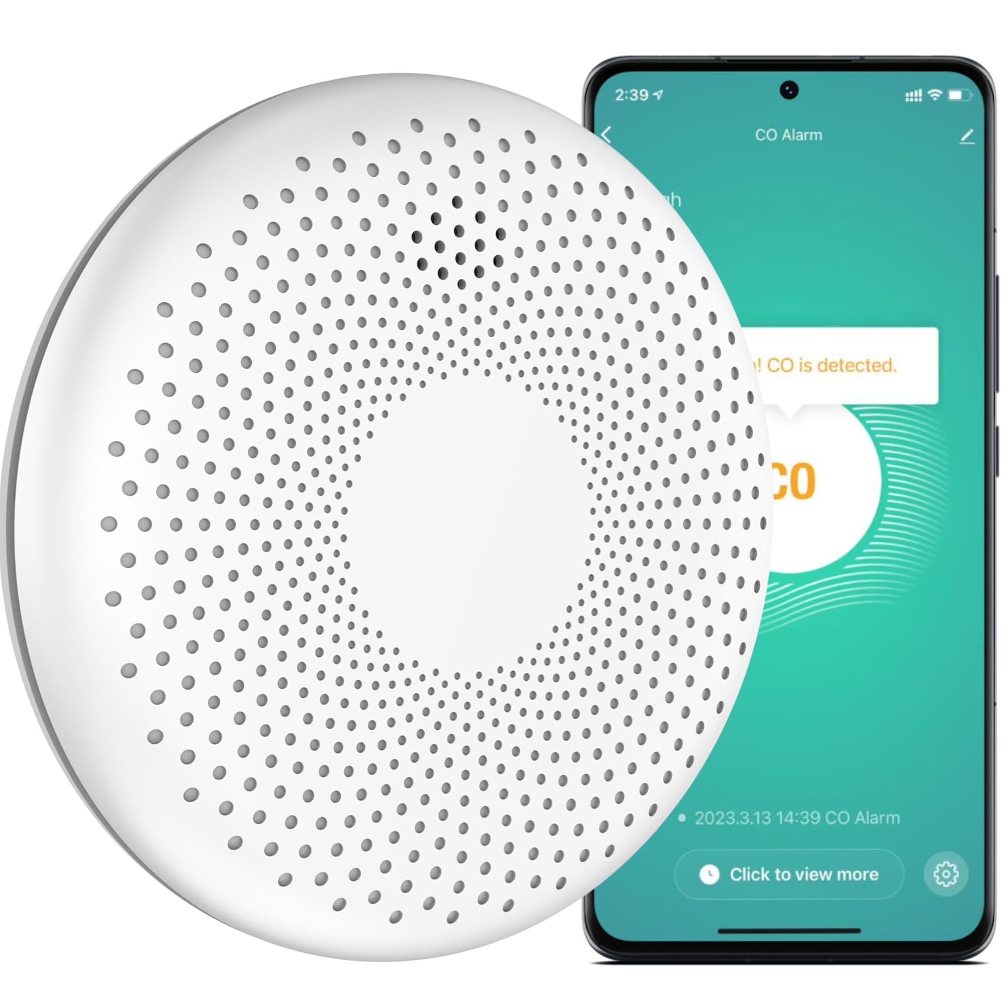 Aroha Smart Connect Rilevatore Fumo e CO WiFi