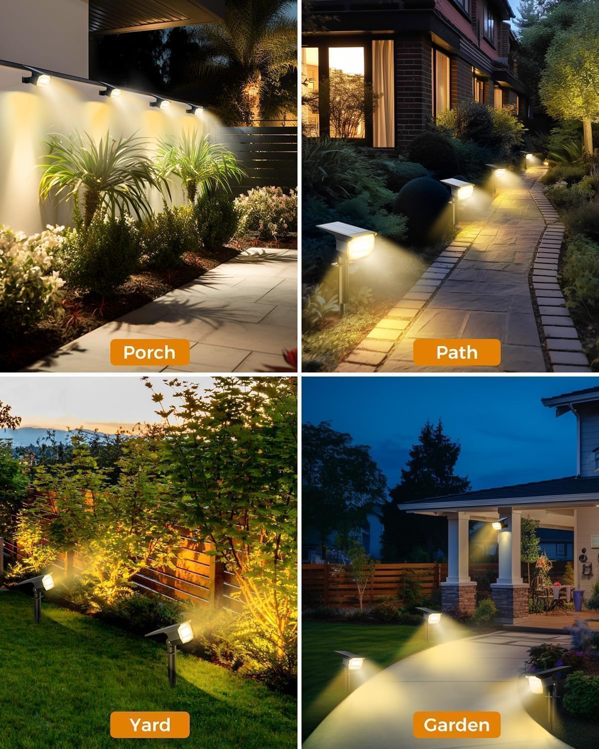 Btfarm 4 Faretti Solari a LED da Esterno 72LED - immagine 5