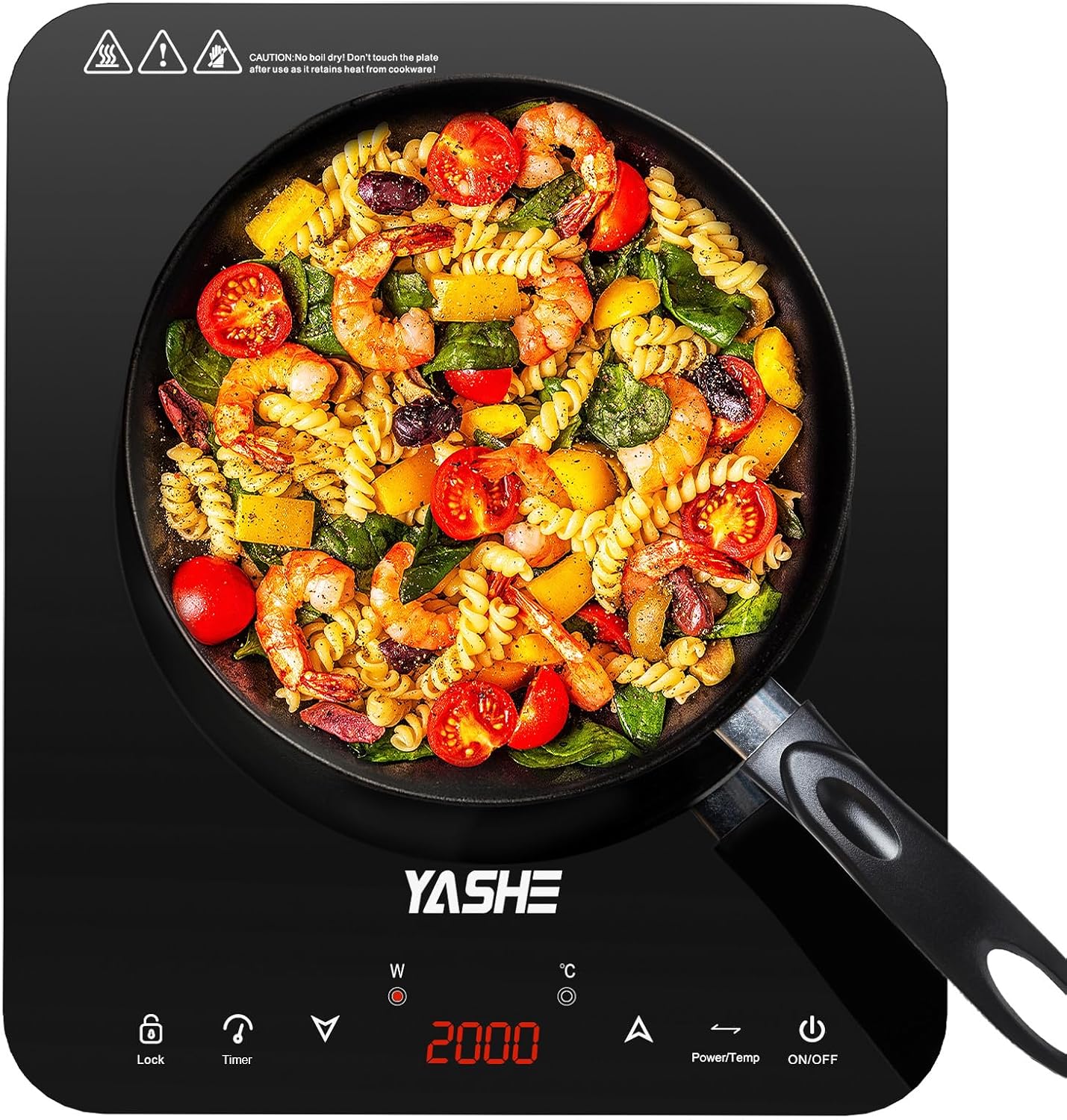 Yashe Piastra a Induzione Portatile Singola 2000W - immagine 1
