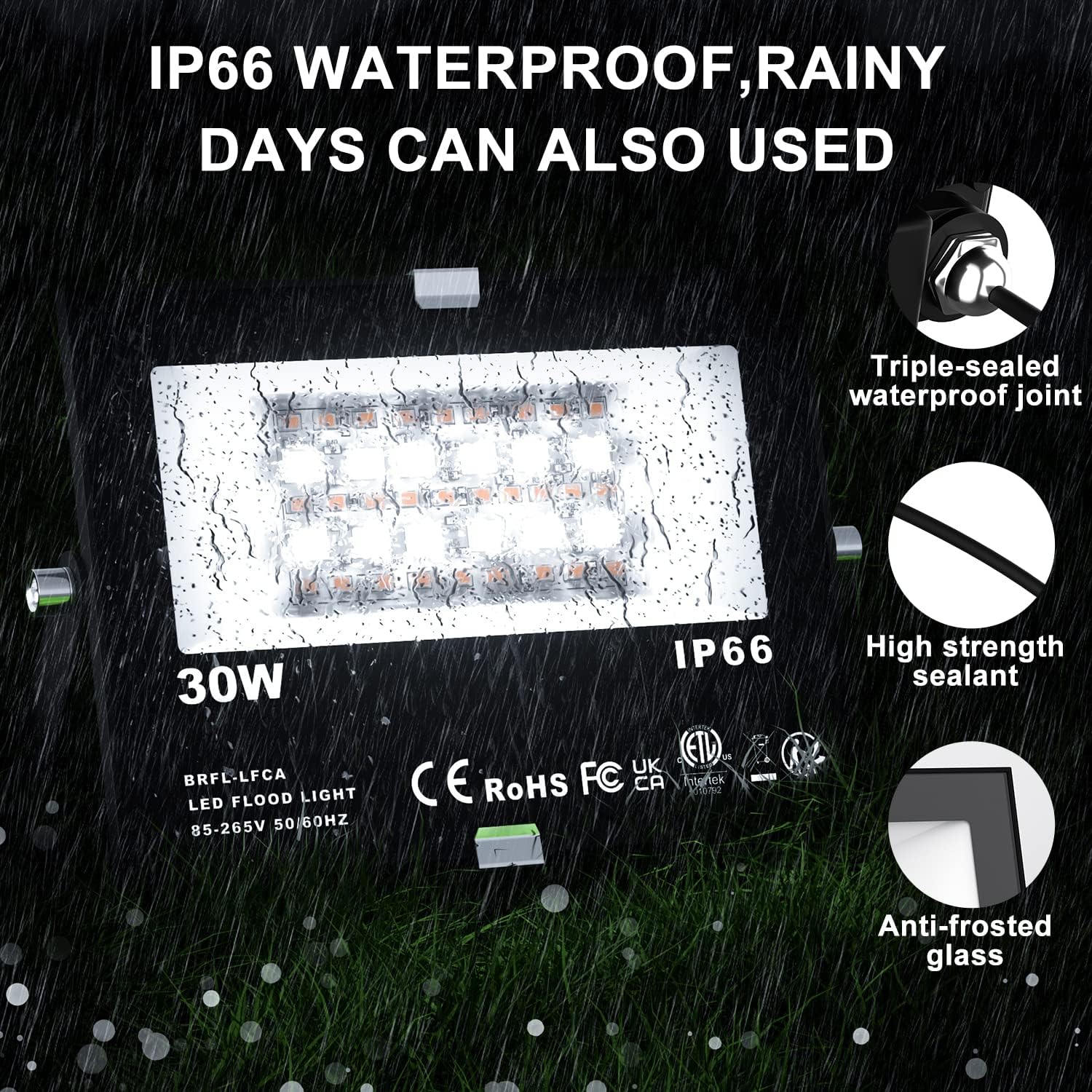 Changm Faretto LED RGB 30W per Esterni (4 Pezzi) - immagine 8