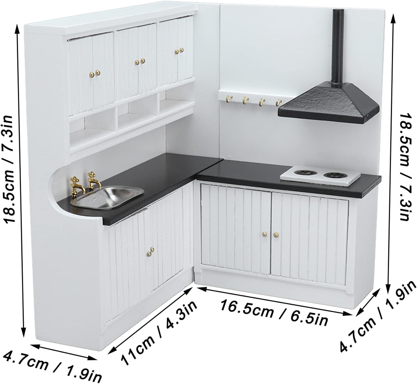 Cucina Casa delle Bambole - Modello in Miniatura in Legno - immagine 2