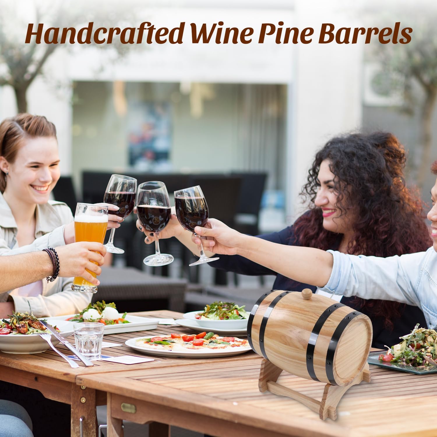 Tissting Botte per Vino in Legno 3L con Rubinetto - immagine 7