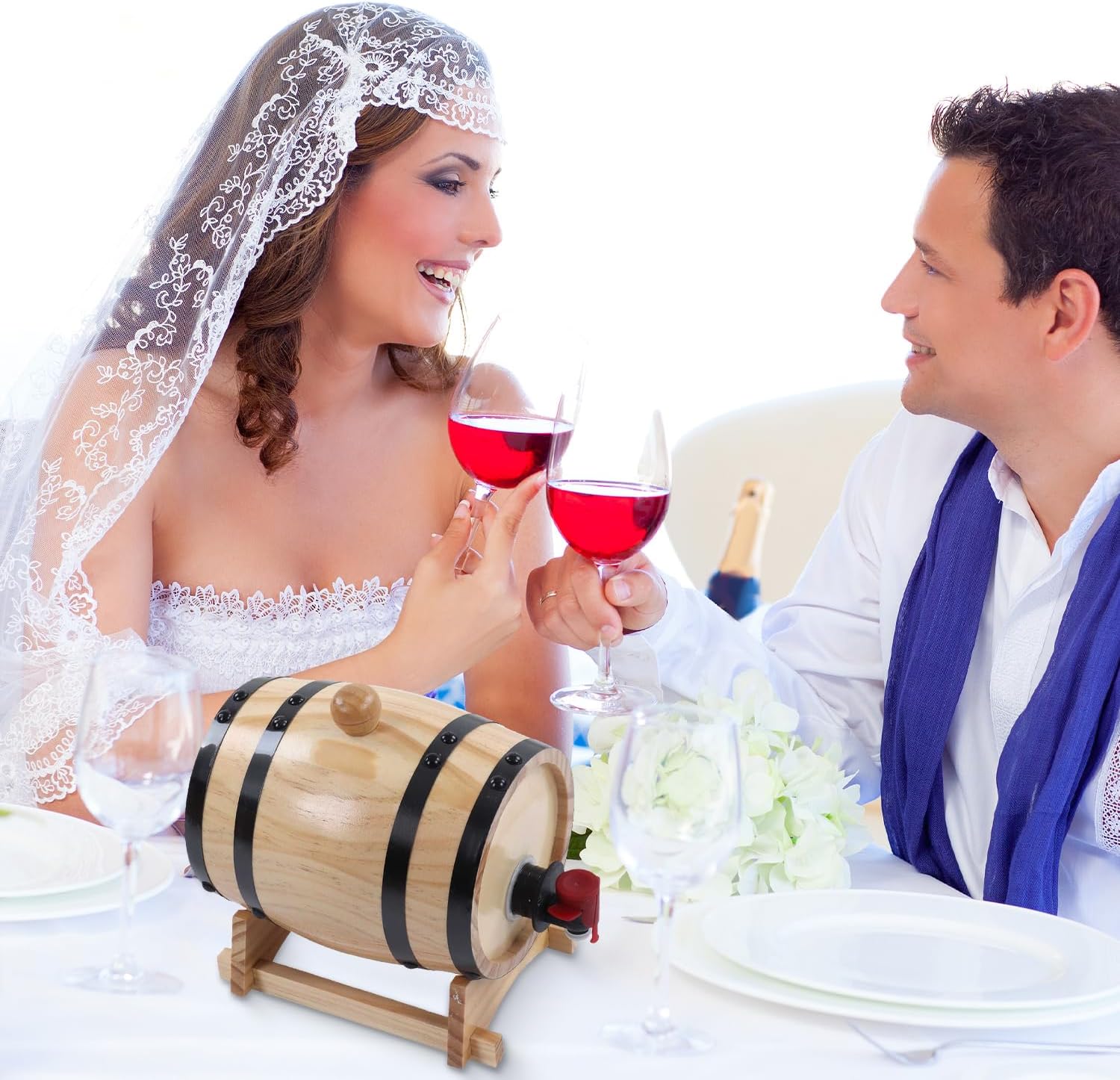 Tissting Botte per Vino in Legno 3L con Rubinetto - immagine 8