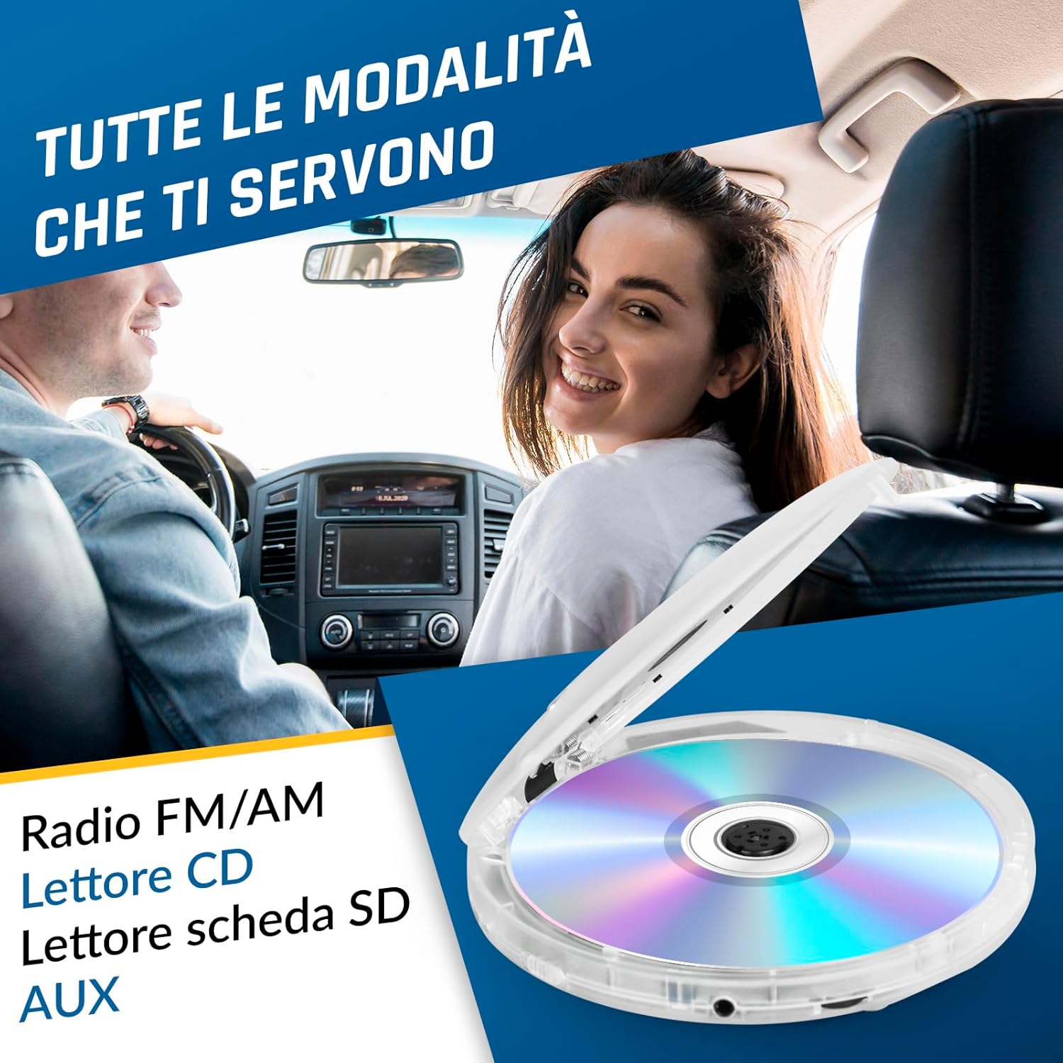 Klim Discman - Lettore CD Portatile Ricaricabile - immagine 3