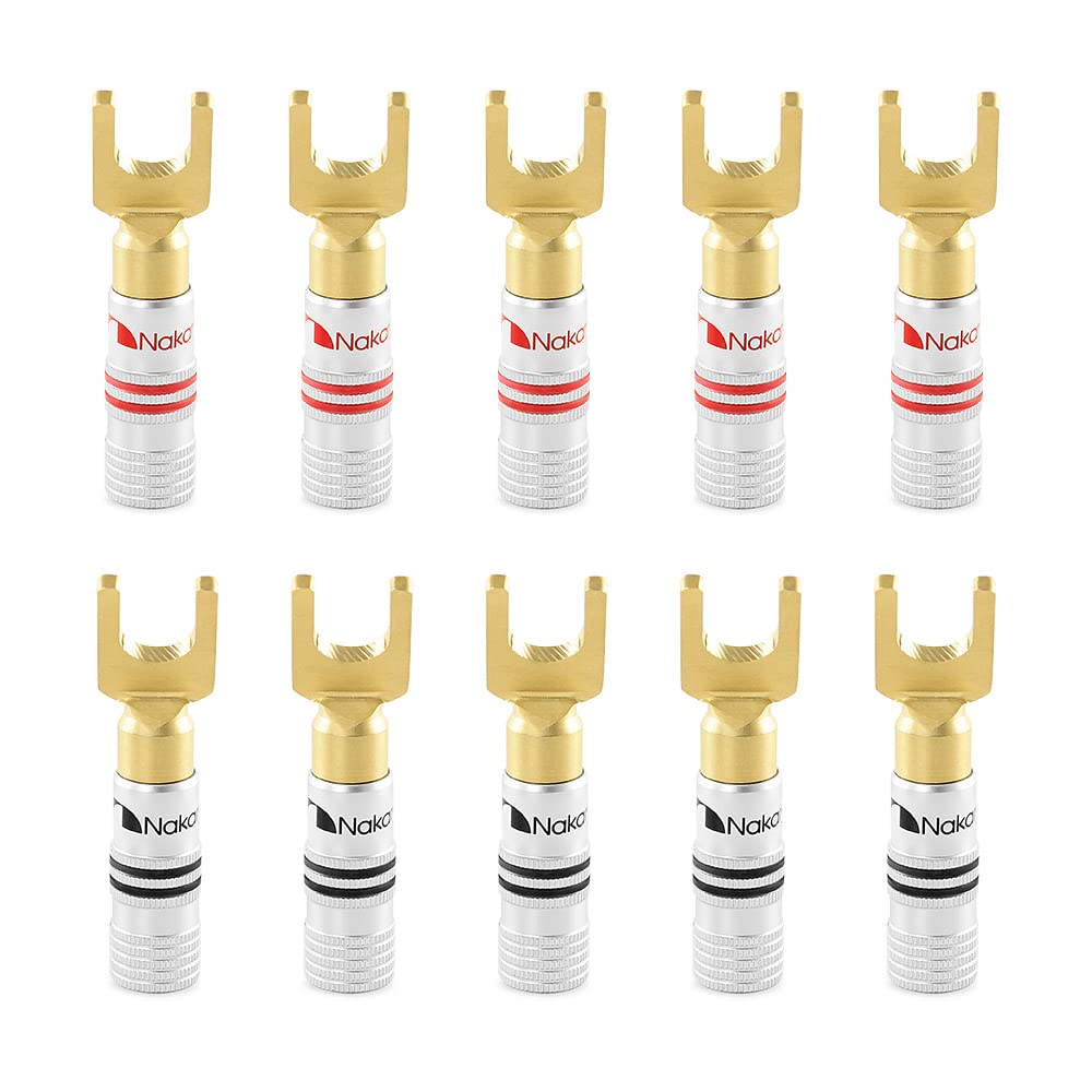 Nakamichi Connettori a Banana 4mm Placcati Oro 24K