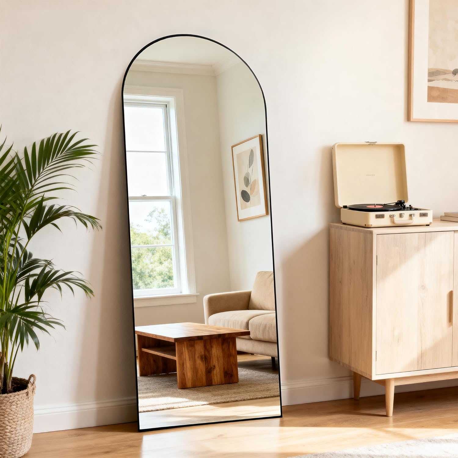 Specchio a Figura Intera 165 x 60 cm con Supporto - immagine 4