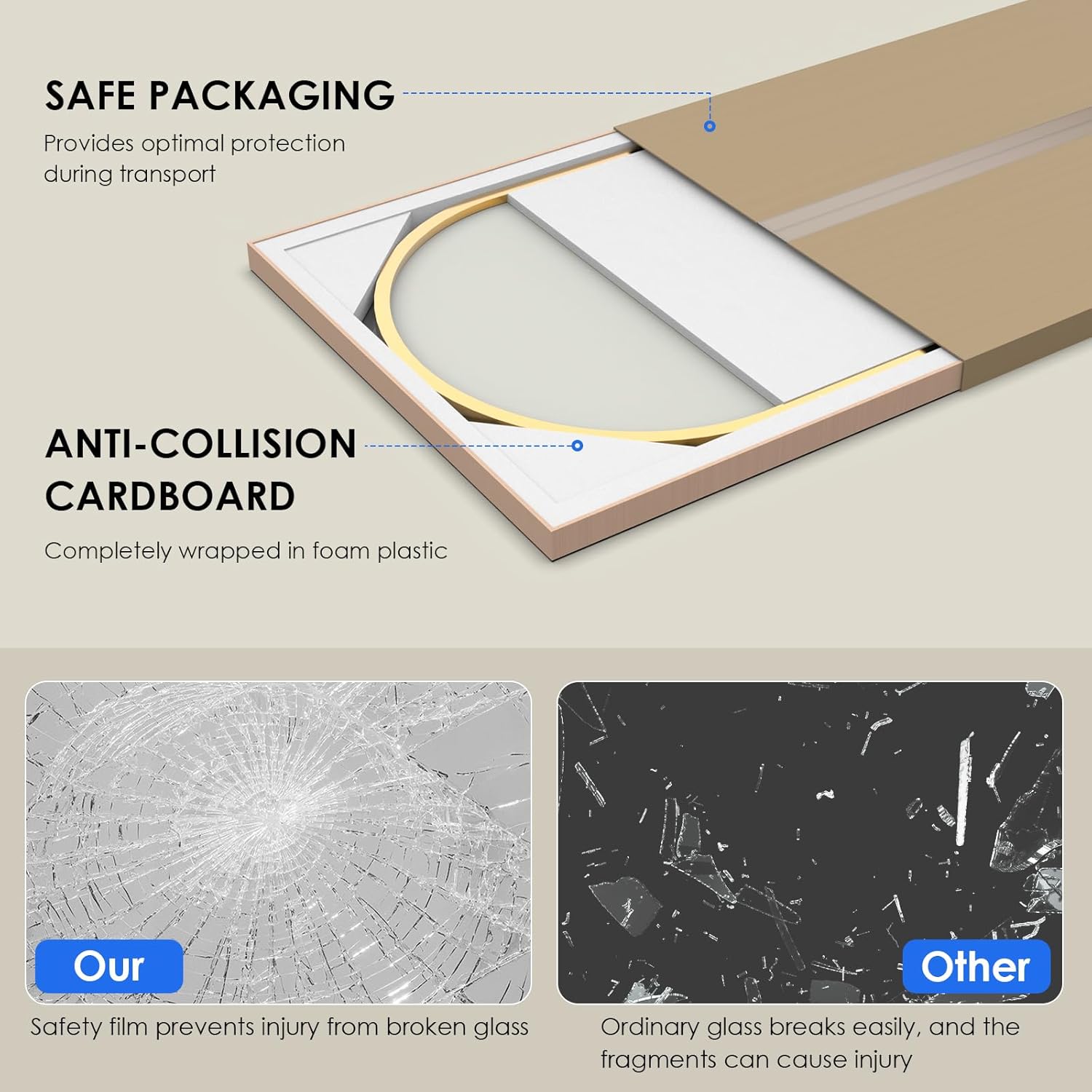 Specchio a Figura Intera 165 x 60 cm con Supporto - immagine 8