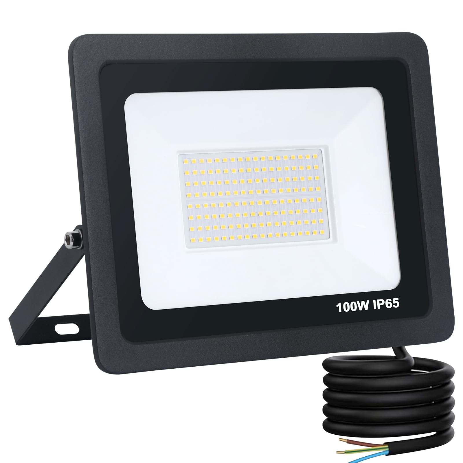 Mille Lucciole Faro LED Esterno 100W 10000LM, Nero