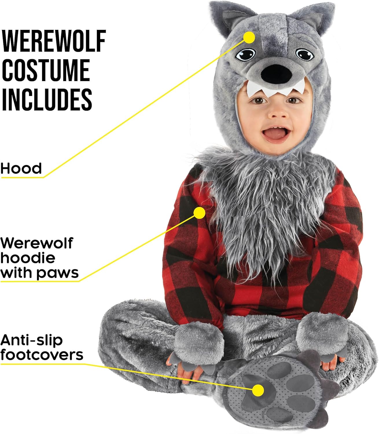Morph Costume Lupo Mannaro Bambino - immagine 2