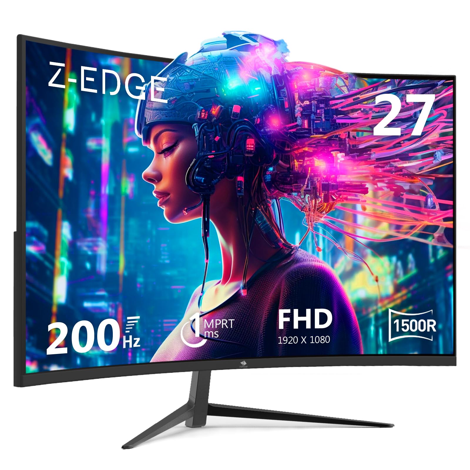 Z-Edge Monitor Gaming Curvo 27'' 200Hz 1ms FHD