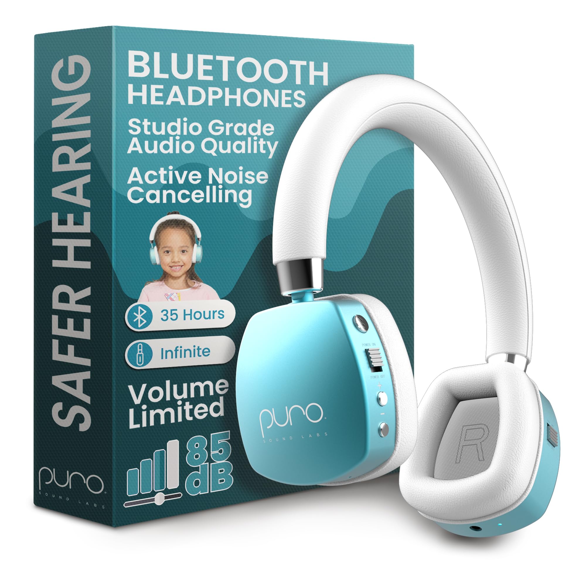 Puro Sound Labs PuroQuiet Plus - Cuffie Bluetooth On-Ear