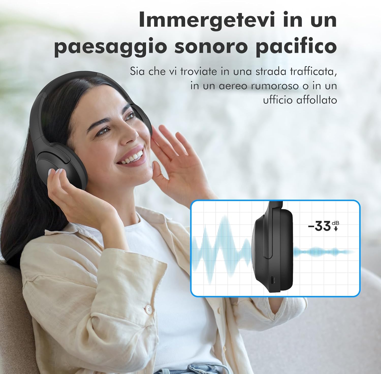 Srhythm NC45 Cuffie Wireless ANC 40 Ore - immagine 2