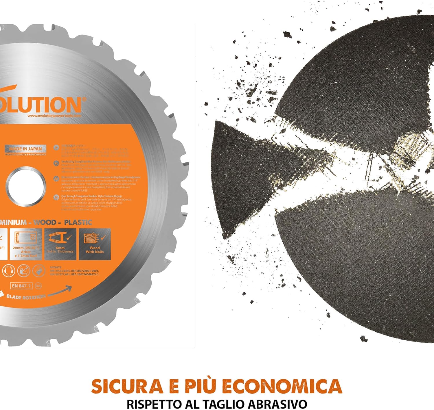 Evolution Power Tools Rage 4 - Troncatrice Multi-materiale - immagine 8