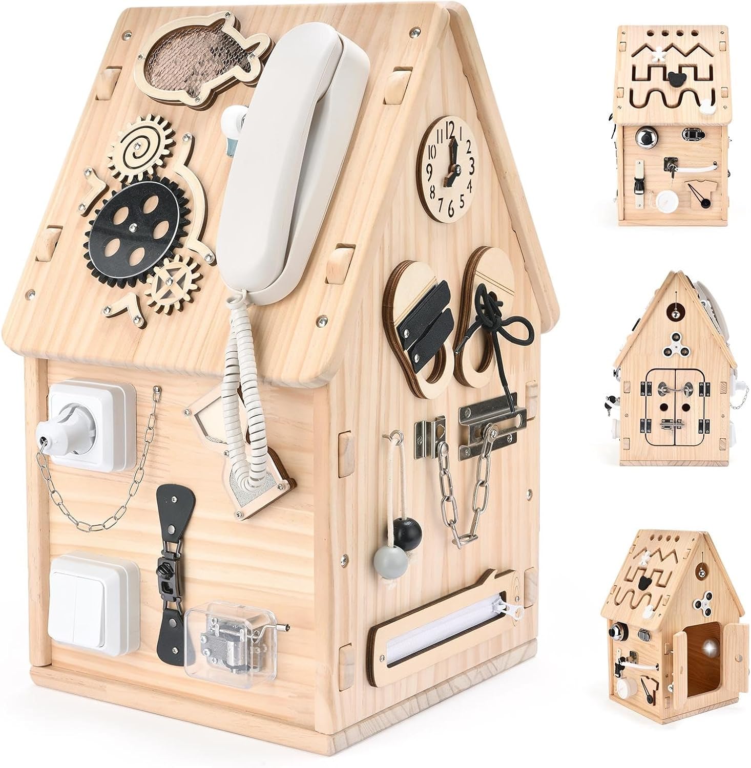 Potatomato Casa Busy Montessori in Legno - immagine 1