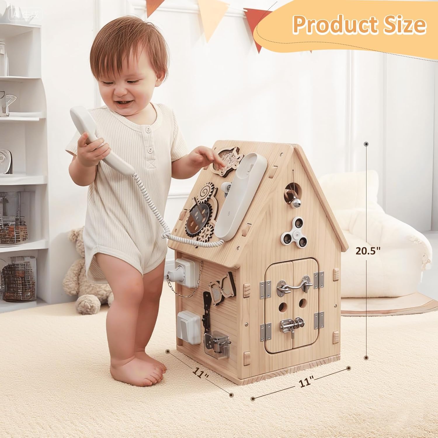 Potatomato Casa Busy Montessori in Legno - immagine 2