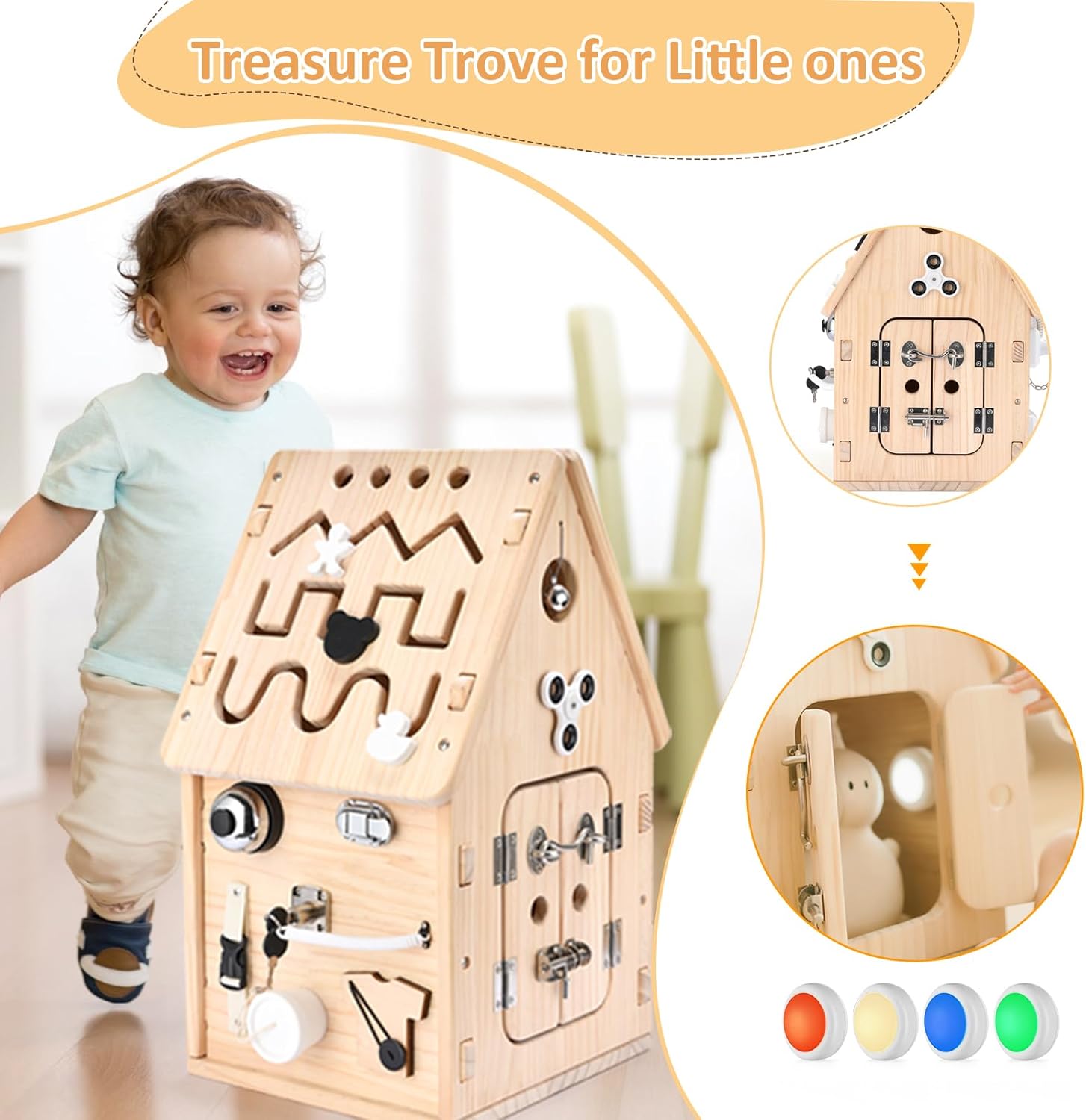 Potatomato Casa Busy Montessori in Legno - immagine 5