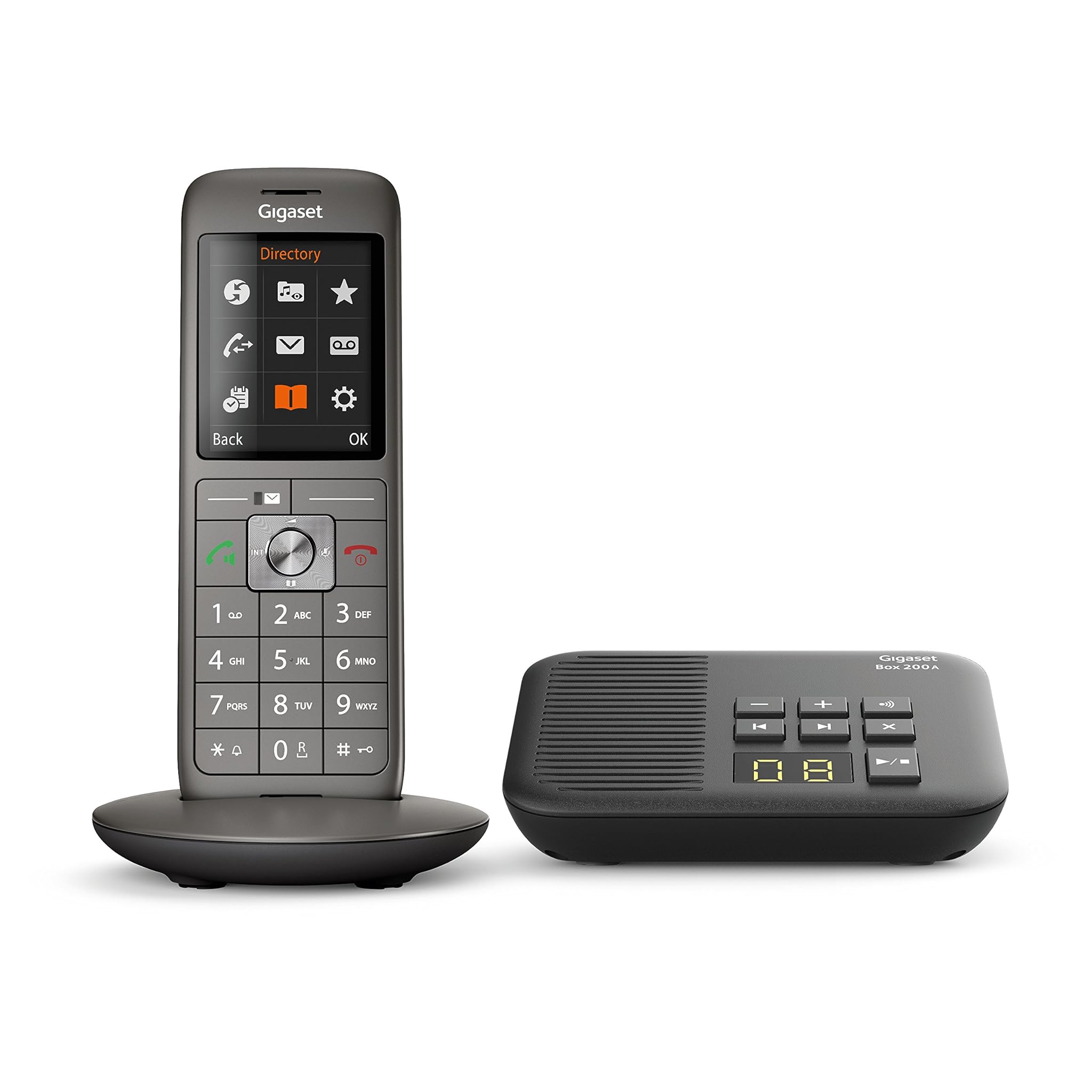 Gigaset CL660A - Telefono Analog/DECT, Grigio