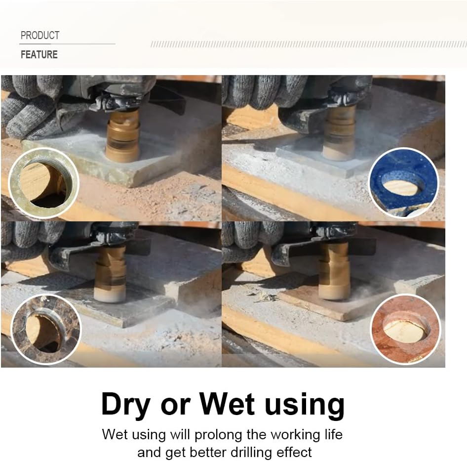 Shdiatool Set Punte Diamantate M14-taper 7 Pezzi - immagine 6