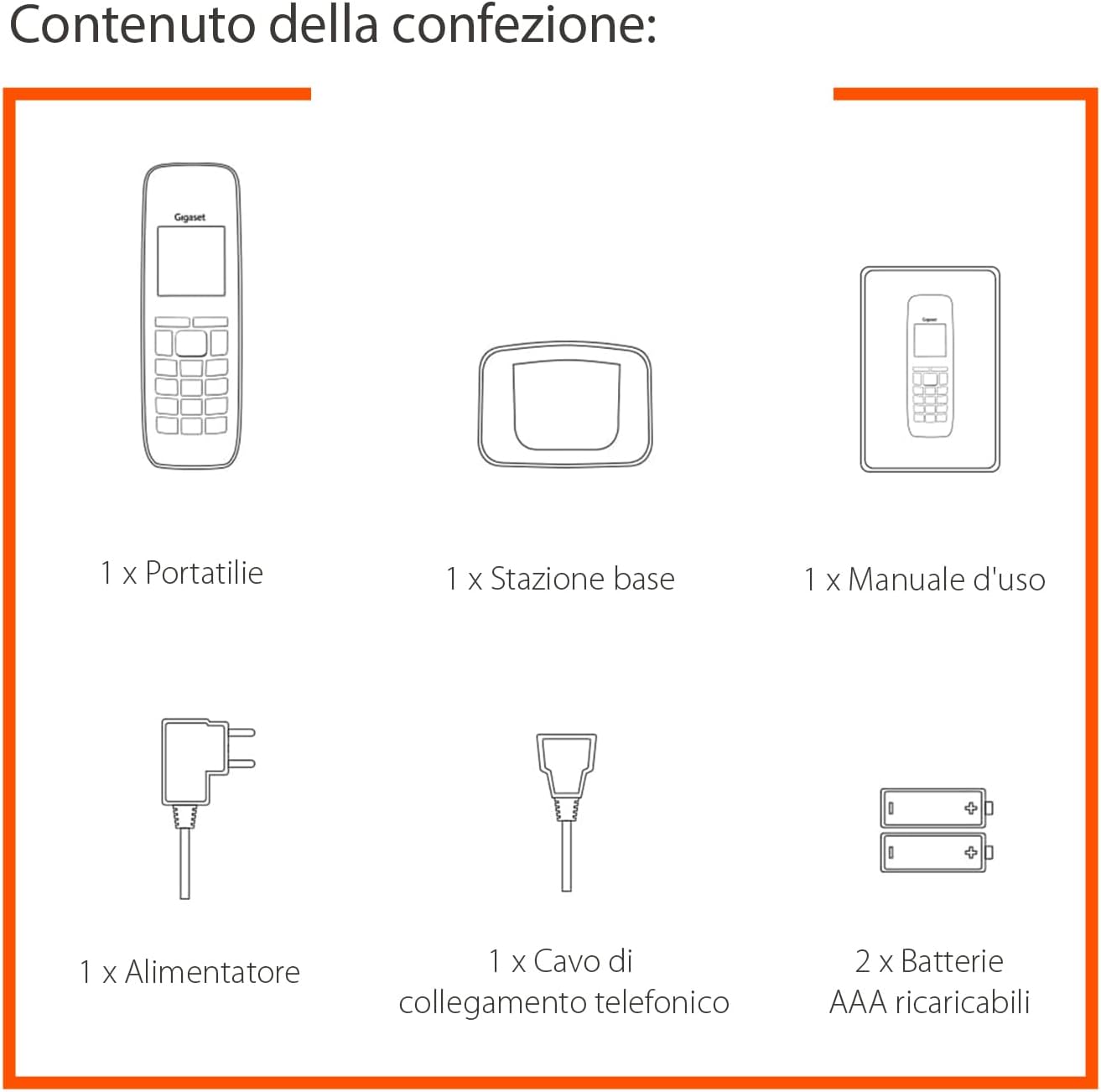 Gigaset A270 - Telefono Cordless con Vivavoce, Bianco - immagine 6