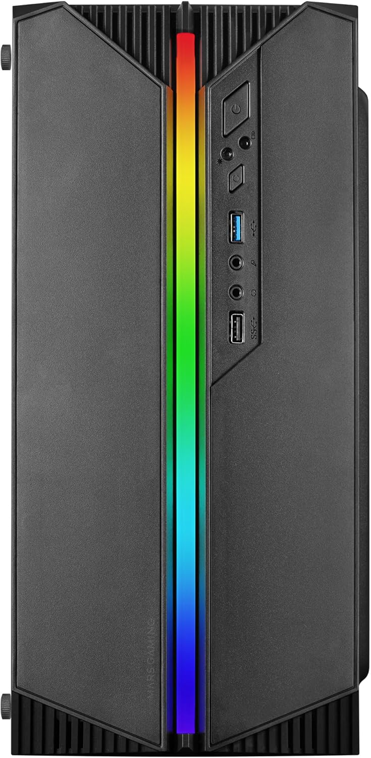 Mars Gaming MC-S1 - Case PC Micro-ATX Ultra-Compatto, Nero - immagine 2