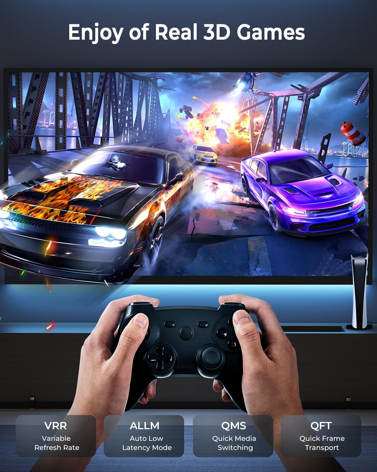 Cabneer Cavo HDMI 2.1 8K 7,5m - immagine 4