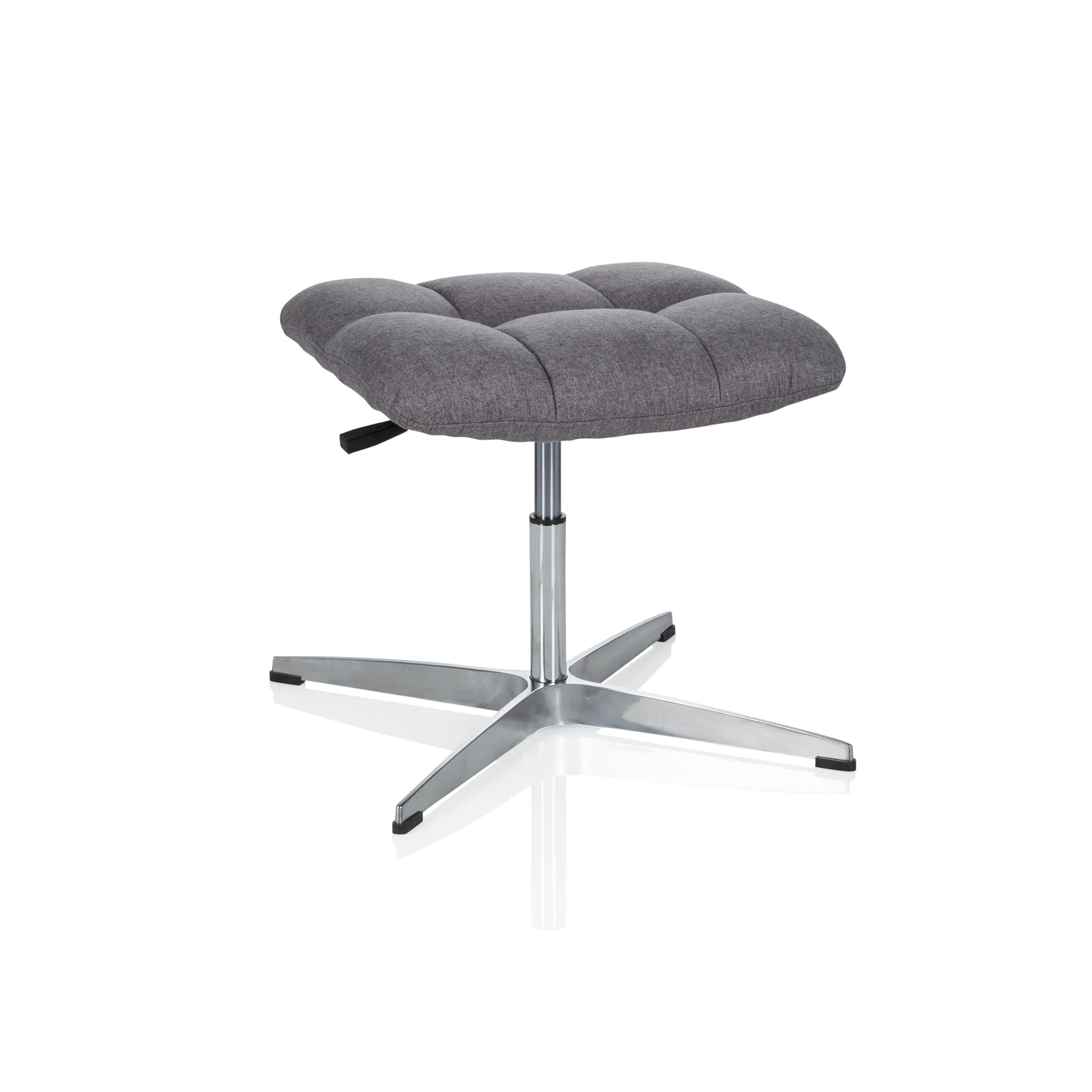 Hjh Office 670934 Sgabello retrò SARANTO in tessuto grigio