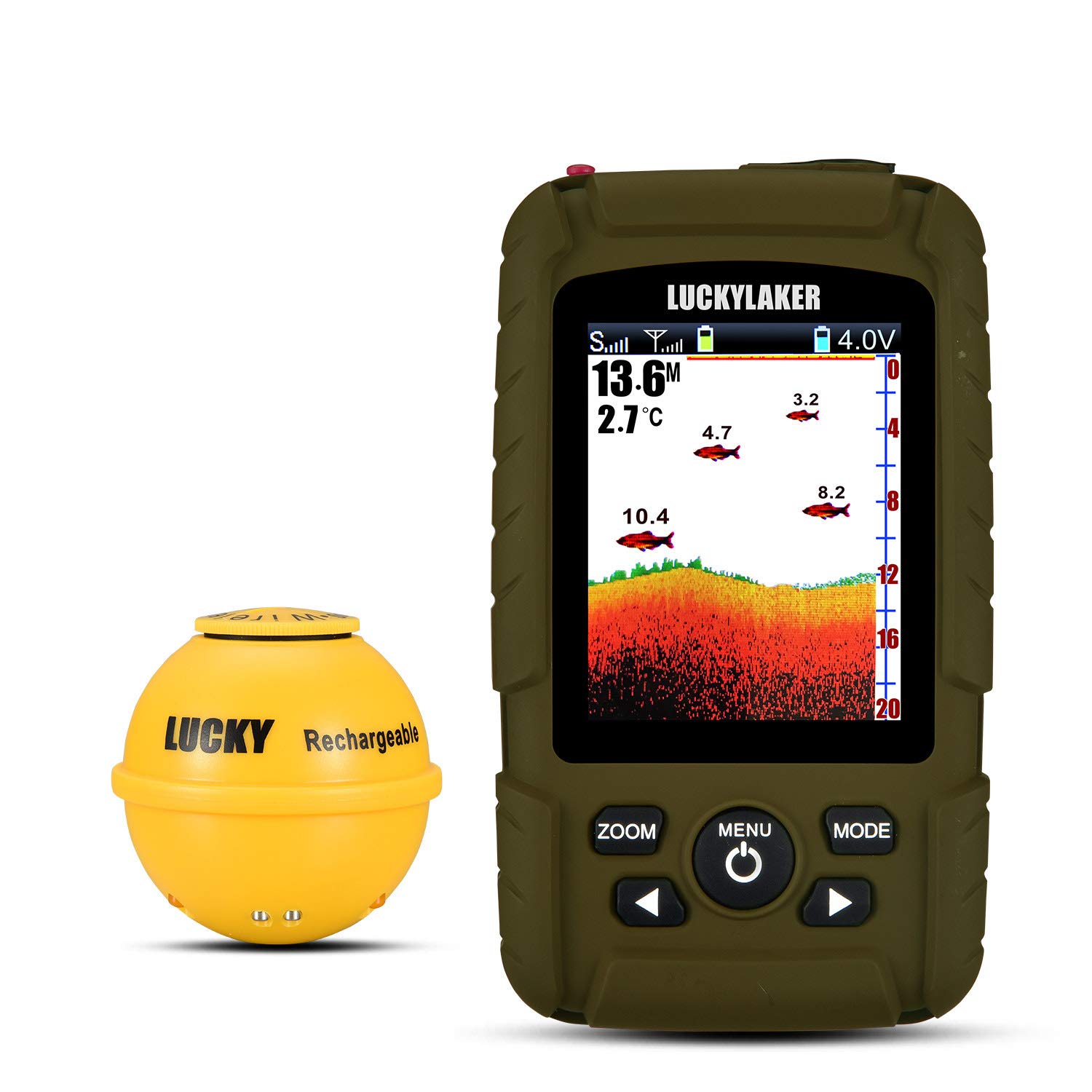 Lucky Fishfinder Ecoscandaglio Portatile Impermeabile