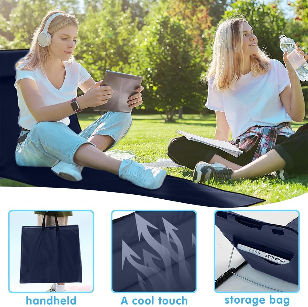 Sdraio da Spiaggia Pieghevole Portatile 2 Pezzi - immagine 5