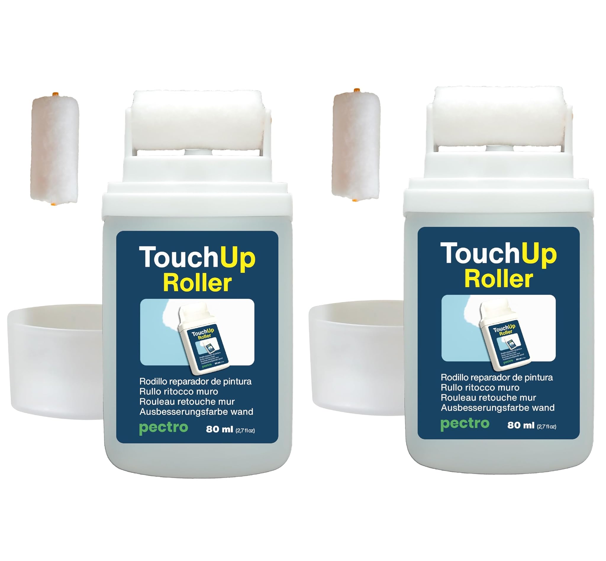 Pectro Rullo Ritocco Muro 80ml x 2 - Vernice Bianca