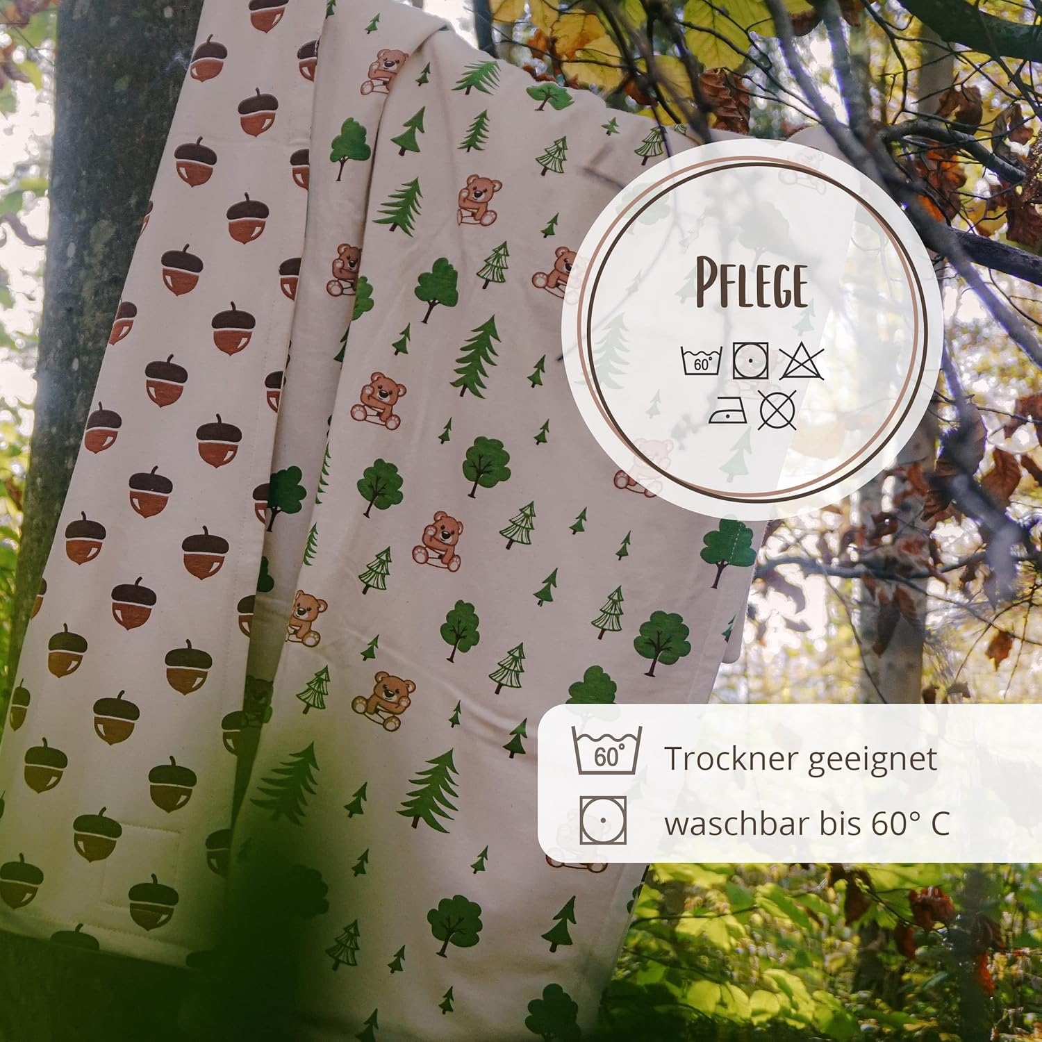 Windelbär Coperta per Bambini Foresta 75x100cm - immagine 6