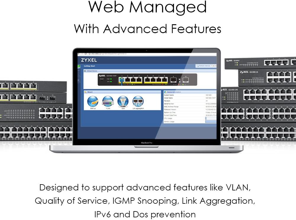 Zyxel GS1900-48 - Switch Gigabit Smart 48 Porte - immagine 3