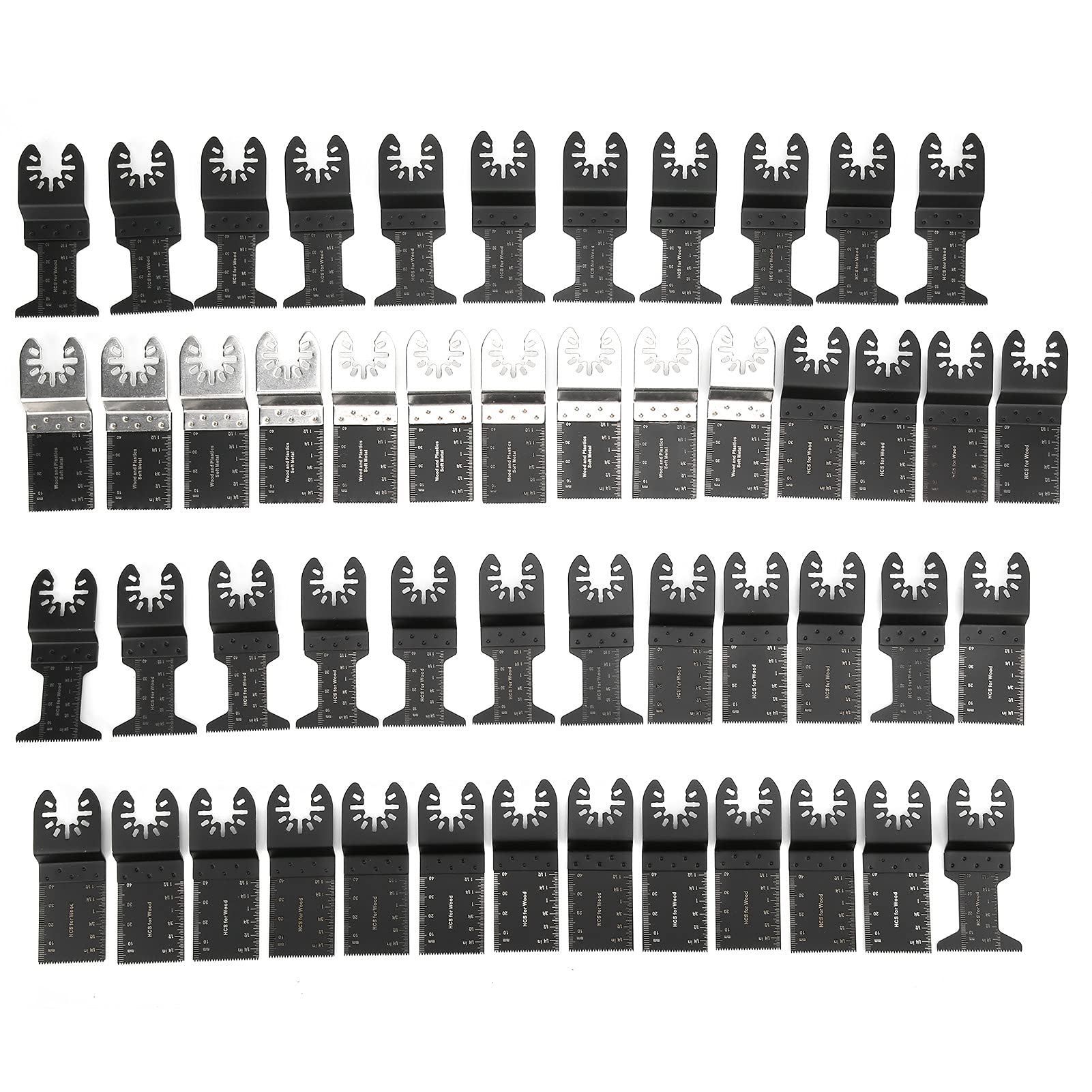 Lame Utensili Oscillanti 50 Pezzi per Multifunzione