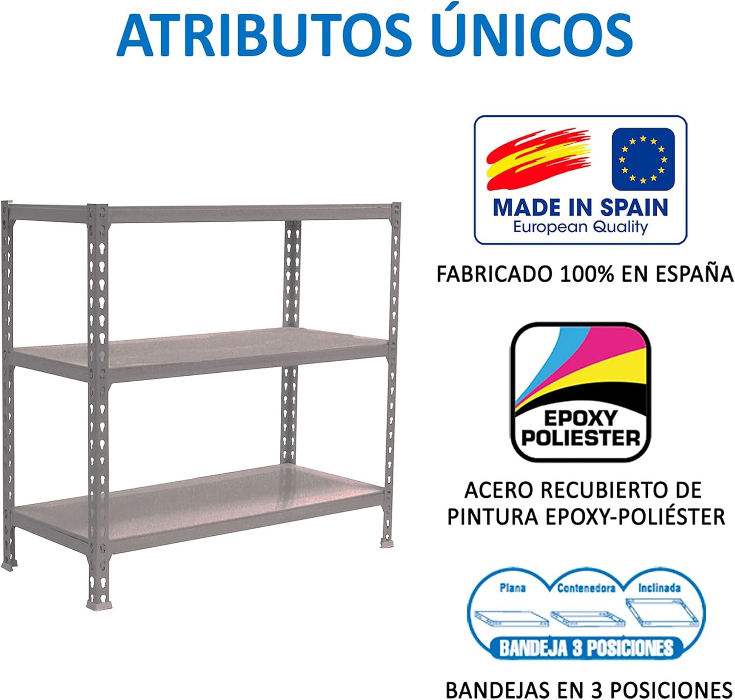 Simon Rack Simonclick - Scaffale 3 Livelli 900x1100x500 mm - immagine 7