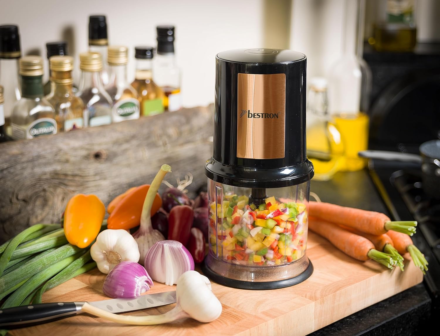 Bestron Tritatutto Elettrico 400W, Rame - immagine 3