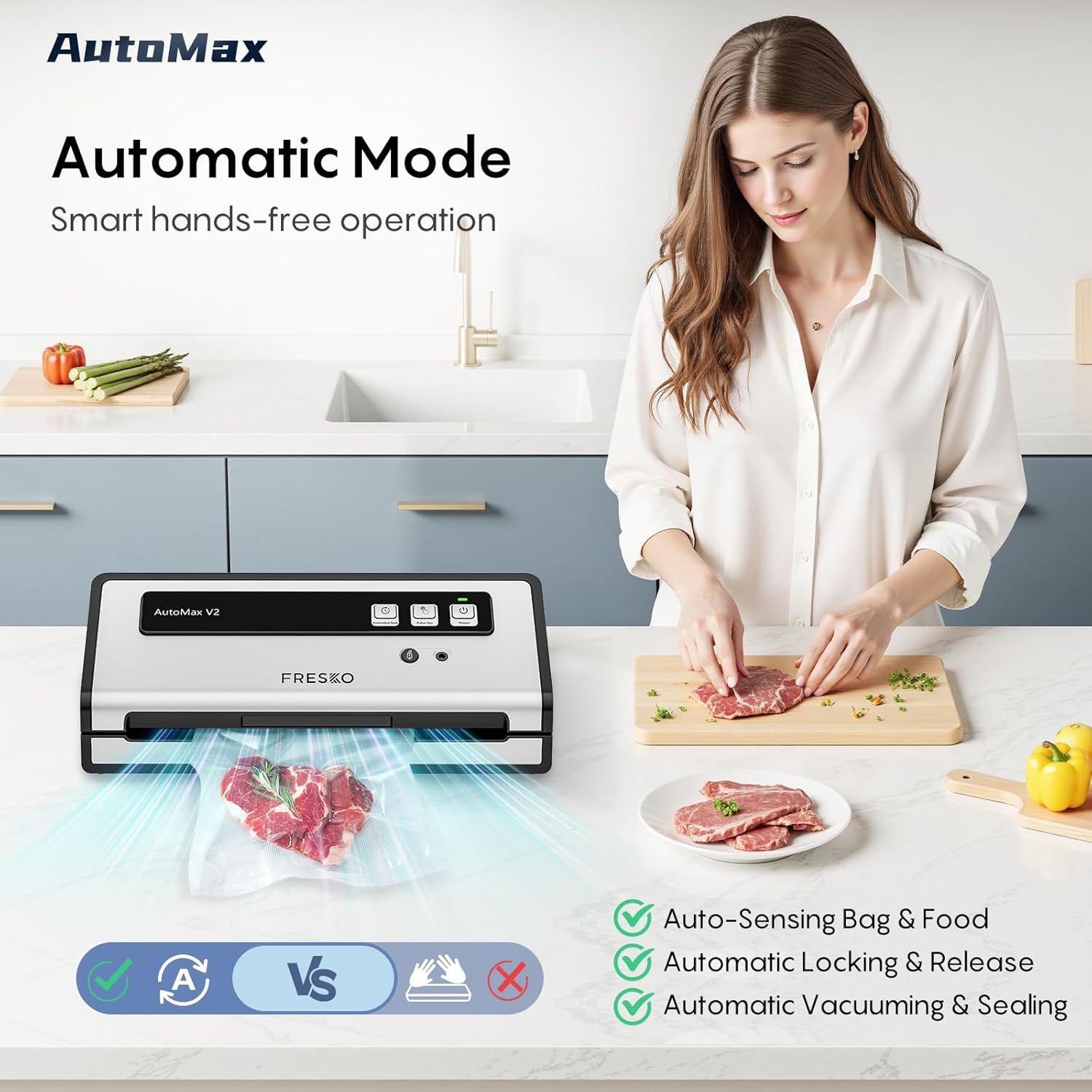Fresko Automax V2 - Macchina Sottovuoto Automatica 140W - immagine 2