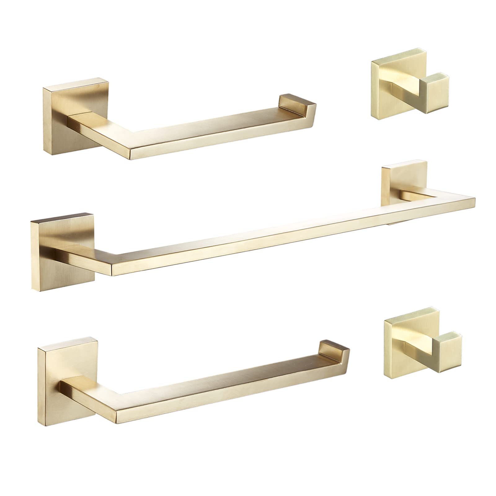 Beelee BA203BG-5 - Set Accessori Bagno 4 Pezzi