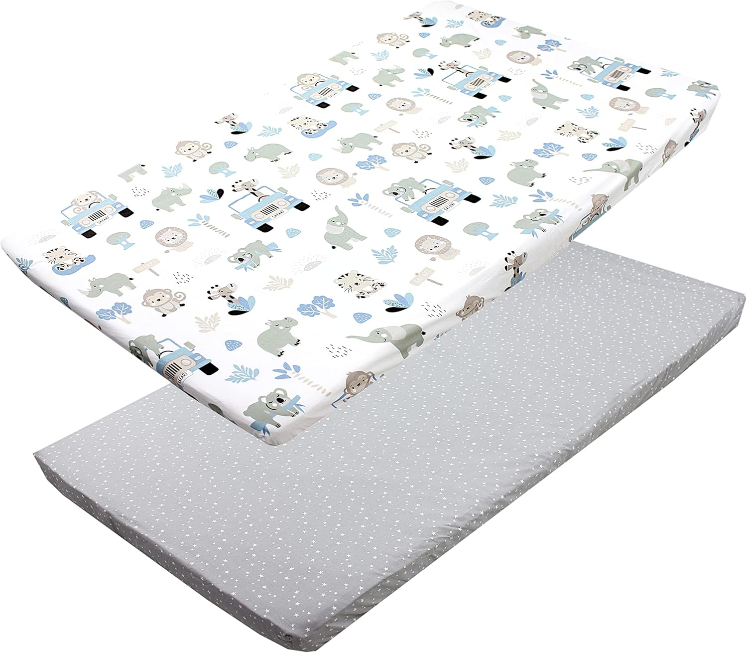 TupTam Lenzuolo per Bambini Confezione da 2, 90x200 cm