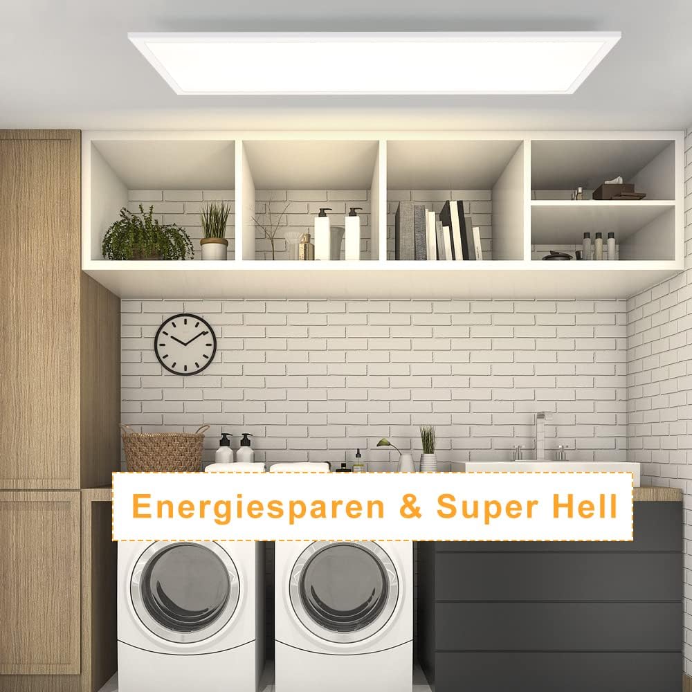 Cbjktx LED Plafoniera Dimmable Pannello 100x25CM - immagine 4