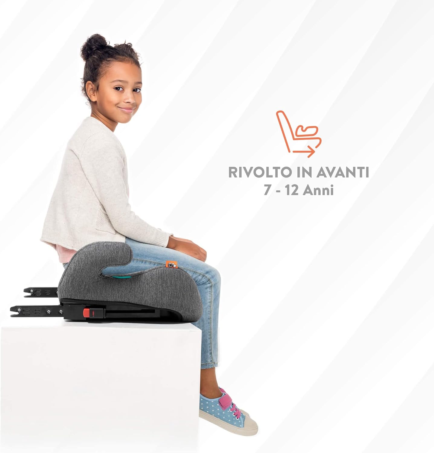 Rialzo per bambini babyauto nauna i-size 125-150 cm black line - immagine 3