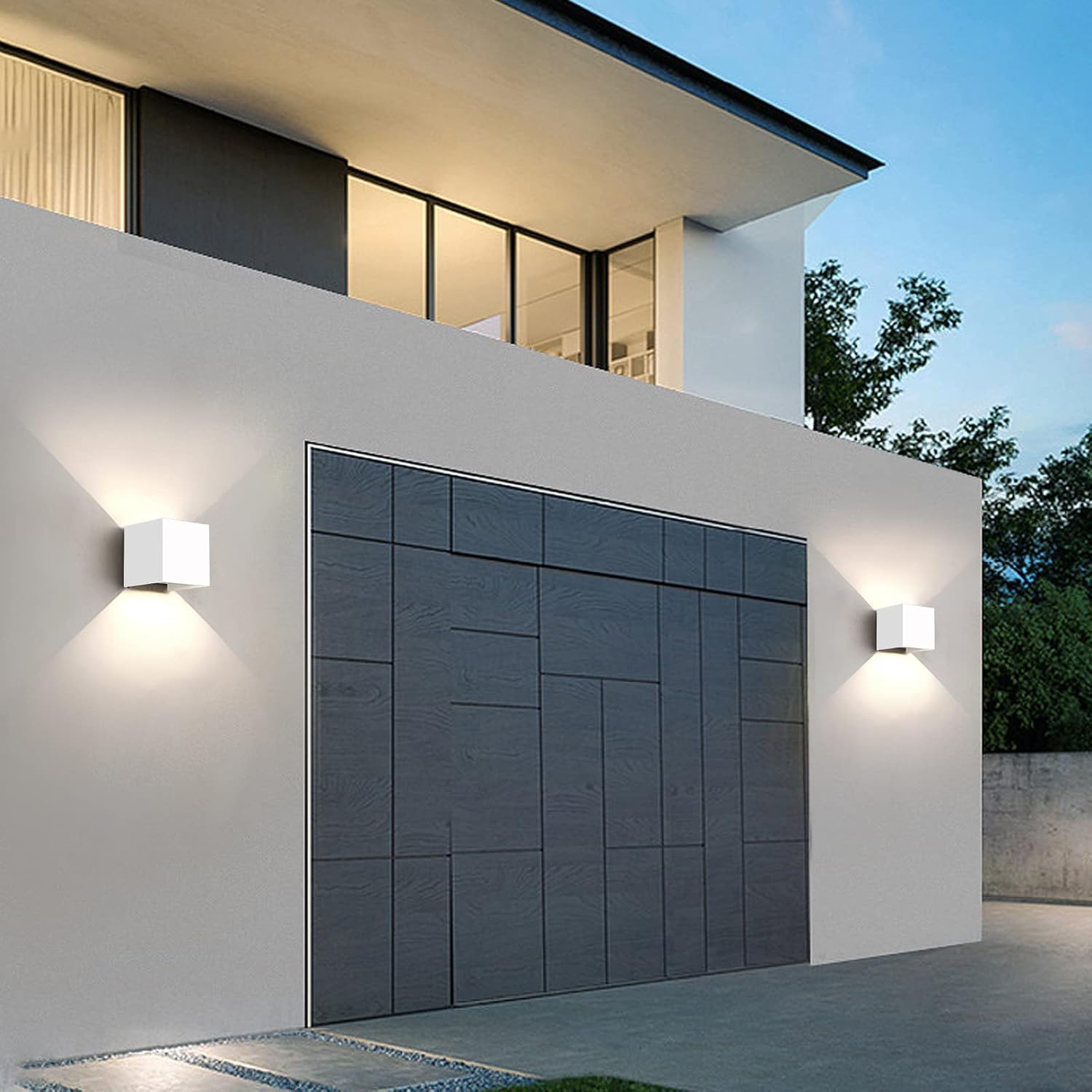 Applique LED da Parete 6W 3000K, Bianco (4pz) - immagine 6