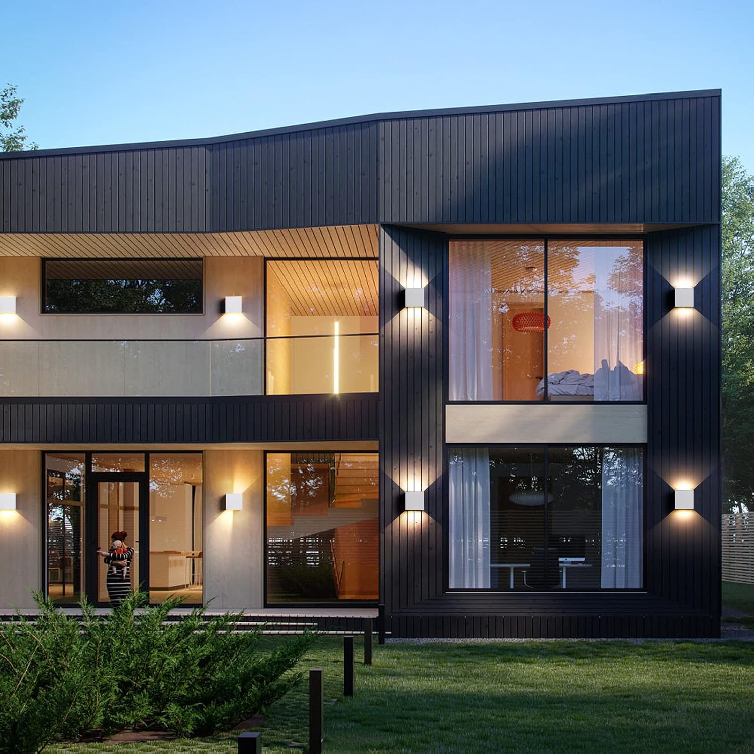 Applique LED da Parete 6W 3000K, Bianco (4pz) - immagine 8