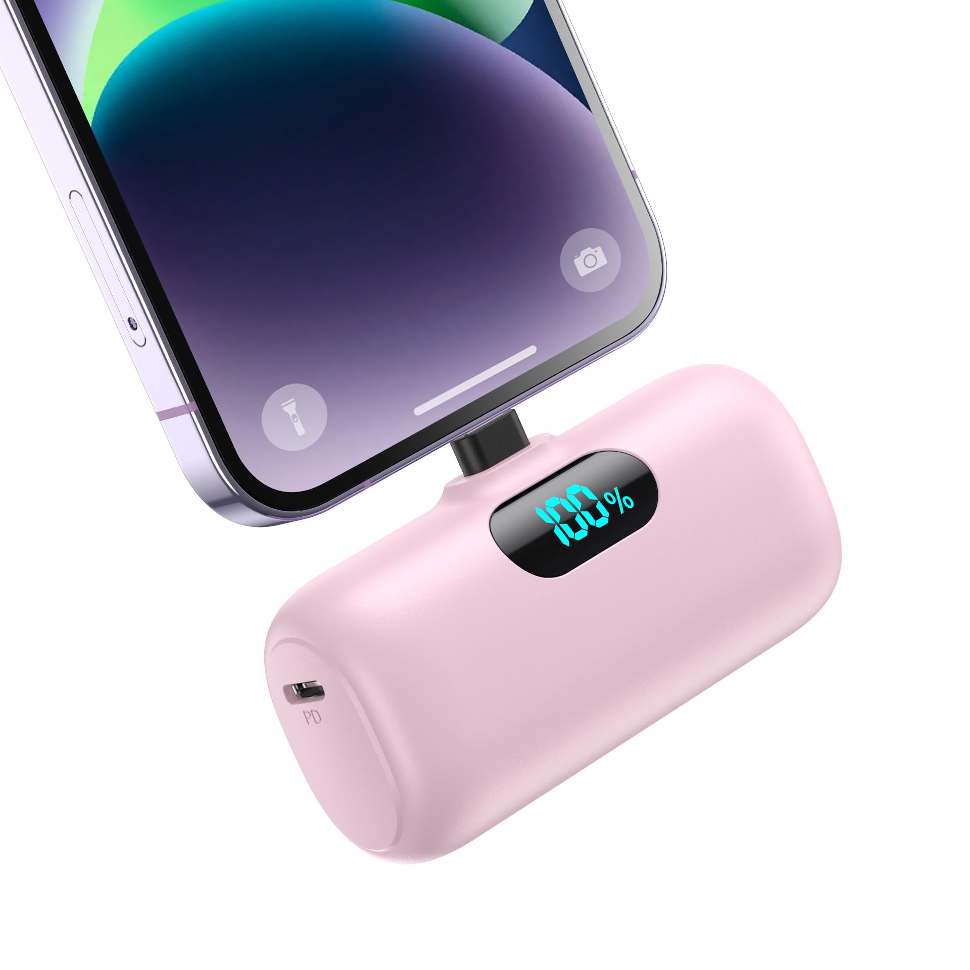 Power Bank 5000mAh per iPhone, Rosa