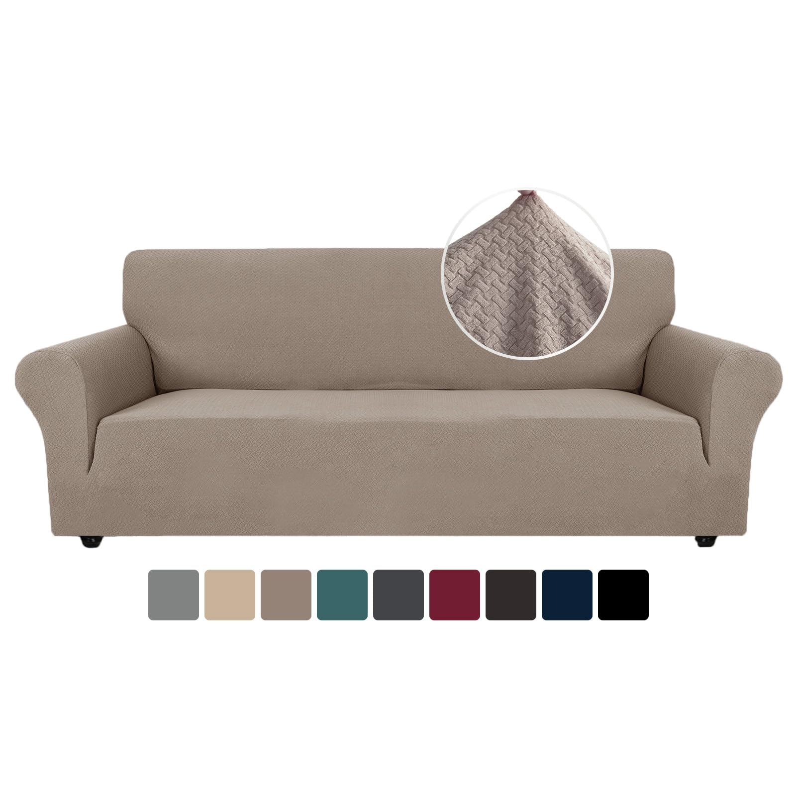 Ystyle Copridivano 4 Posti Elasticizzato con Braccioli