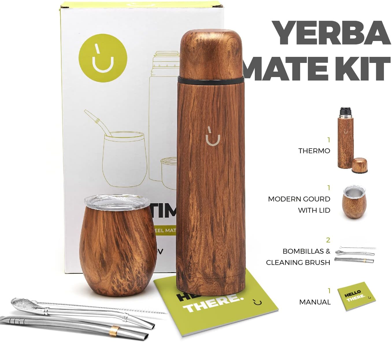 Balibetov Set Completo Yerba Mate Acciaio Inox 304 - immagine 2