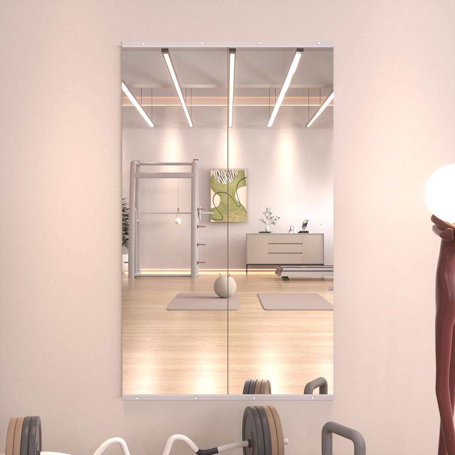 Weer Specchio da Palestra 140x42cm (2 pezzi) - immagine 1