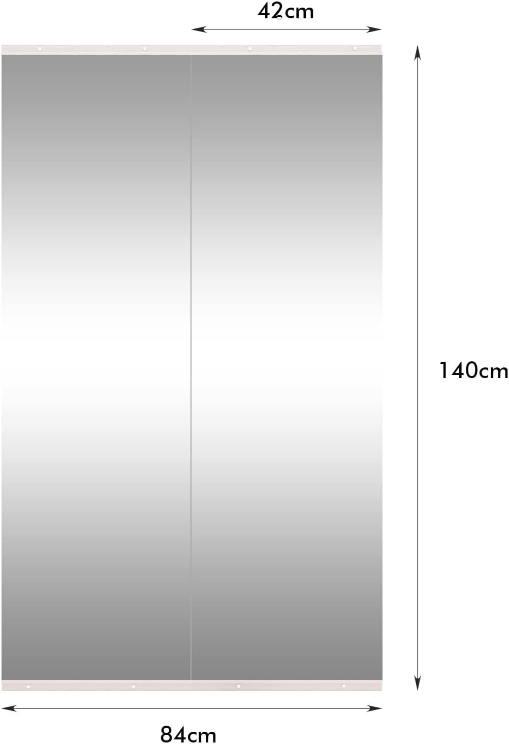 Weer Specchio da Palestra 140x42cm (2 pezzi) - immagine 2